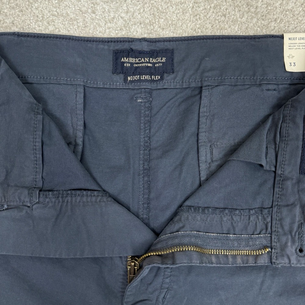 American Eagle Shorts Mens 33 Navy Blue Next Level Flex Classic Stretch NWT - Picture 3 of 8